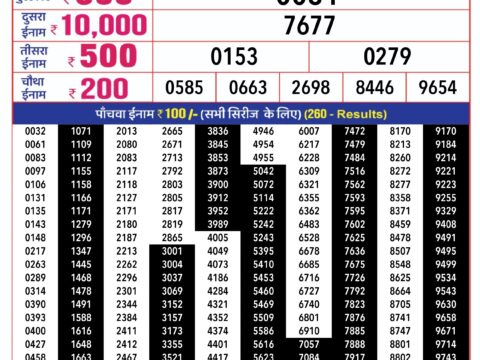 maharashtra sahyadri lottery result 28-Feb-2019 online in India @  salonilottery.in